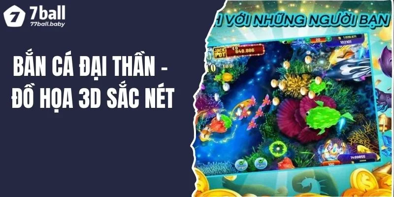 Bắn Cá Đại Thần 7BALL Đồ Họa Đẹp, Nhiều Phòng Tùy Chọn