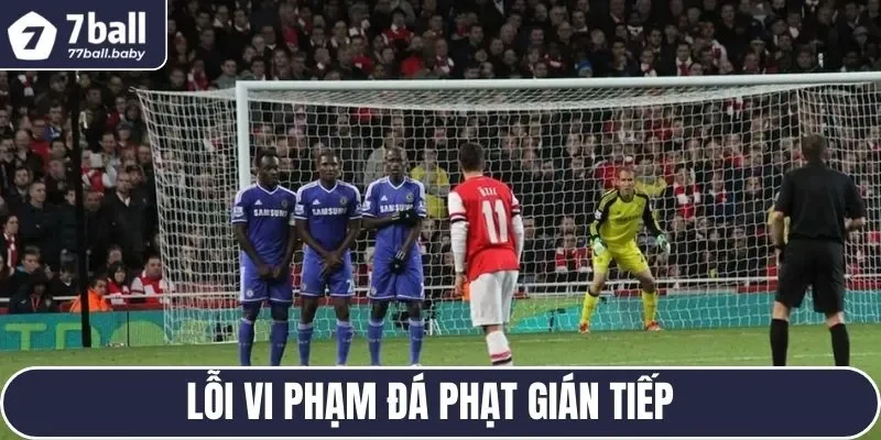 Những lỗi tạo nên quả đá phạt bóng đá giản tiếp