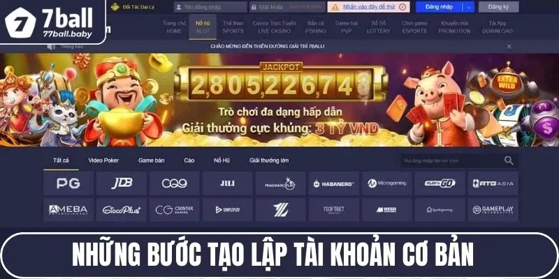                                              Những bước tạo lập tài khoản cơ bản